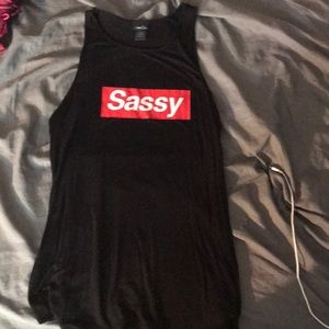 Sassy tank top